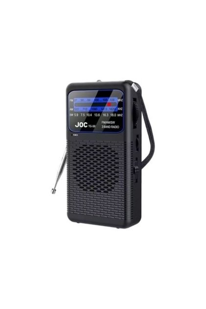Мини преносимо радио, мощност 3W, FM, AM, SW, захранвано от батерии, LED светлина, каишка за носене