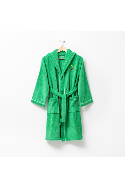 Benetton Children's Bathrobe Green Hat Cotton- Trendyol
