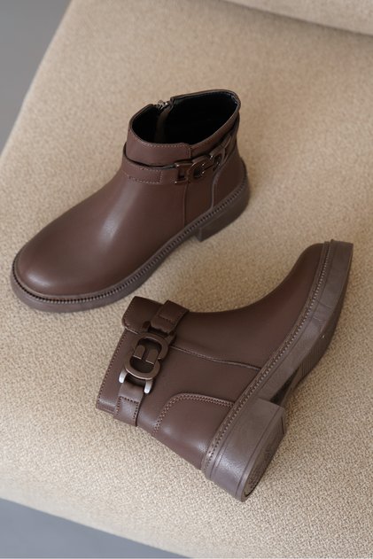 D842 Orthopedic Cold-Proof Women's Boots with Side Buckle