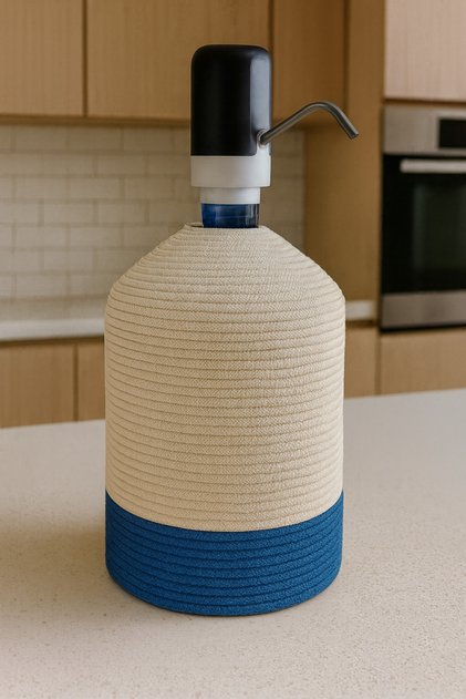 Jute Straw Look Bottle Cover Stylish and Natural Water Dispenser Cover Basket