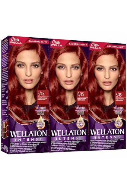 Pachet: 3x Wellaton Intense 6/45, Rosu Pasional