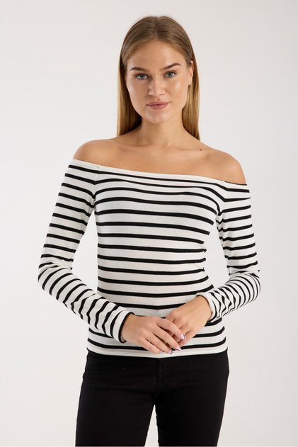 Women's Wide Collar Long Sleeve Comfortable Fit Blouse – Soft and Stretchy Fabric 3002