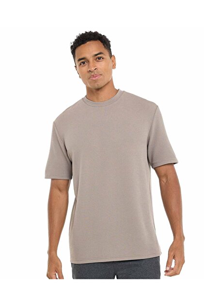 Solid T-Shirt with Crew Neck and Short Sleeves