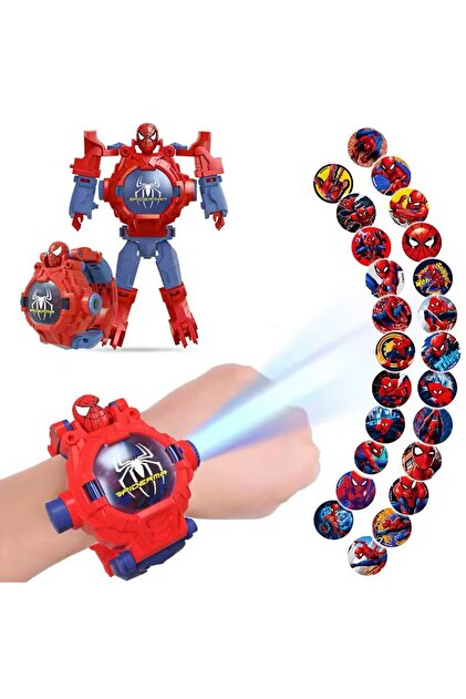 Projeksiyonlu 3d Led Saat 24 Farklı Karakteri Duvara Yansıtır robota dönüşen saat