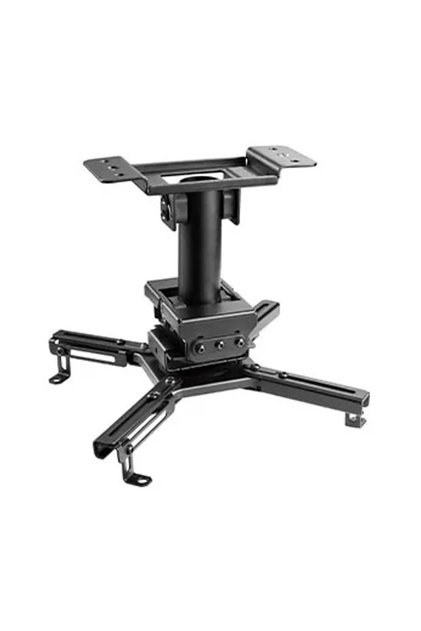 Skill Tech SH 07PB Heavy-Duty Projector Ceiling Mount – 255mm Profile, 45kg Load – Black