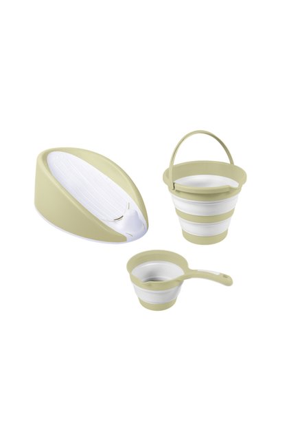 3 in 1 set with anatomical bathtub support - Eco Green