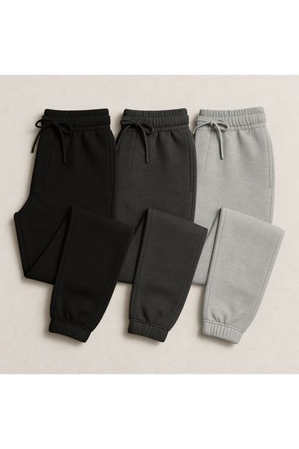 Erkek Siyah Slim Fit Jogger Eşofman Altı