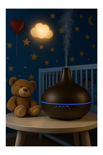 Tee Wee atmospheres. 北欧AOR auhma AUS-01 - 500ml Ahşap Görünümlü Aromaterapi Hava Nemlendirici