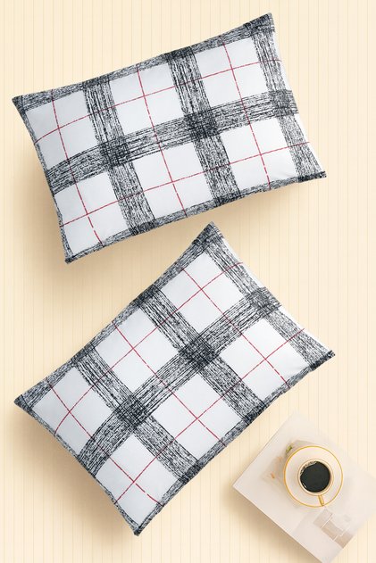 |   Pattern |   Ranforce 2-Piece Pillowcase Set |   Penna White