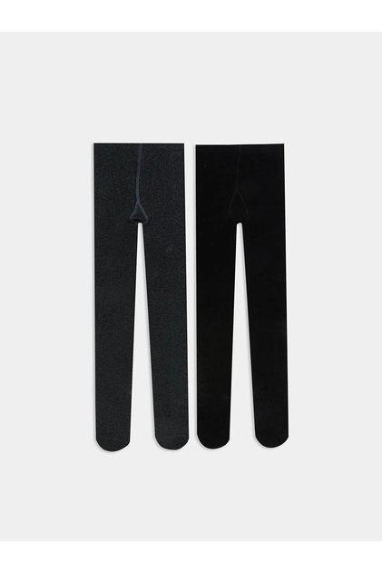 LCW Basic Kız Çocuk Külotlu Çorap 2 li (W5)