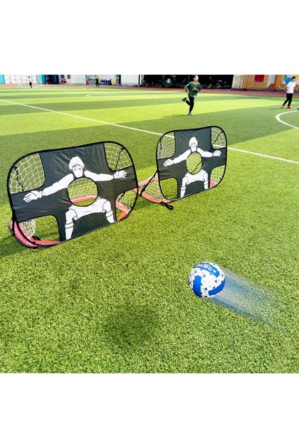 Çok Fonksiyonlu 2'si 1 Arada Mini Futbol Kale Seti – Açık ve Kapalı Antrenman Kalesi CKS-153