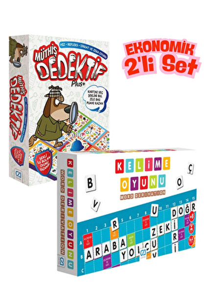 CA Games (2'Li Set ) Müthiş Dedektif Plus Dikkat ve Zeka Aile