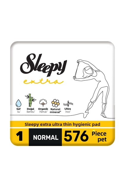 Extra Ultra Thin Sanitary Pads Mega Normal 12 Pack 576 Pads (Single Pack)