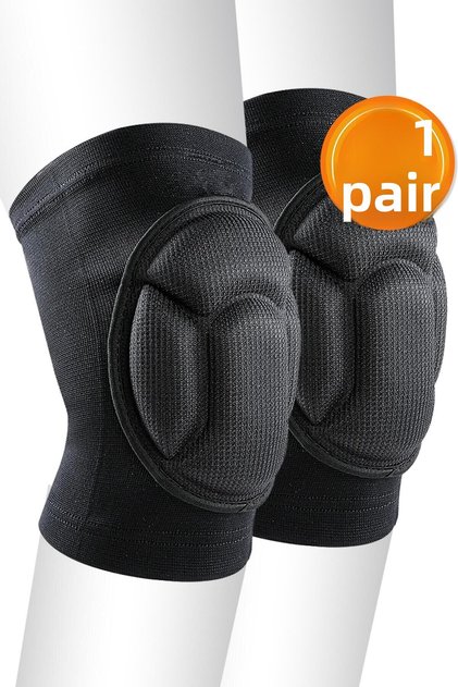 Deluxe Unisex Volleyball Knee Pad Shock Absorbing Sponge Basketball Knee Pad Cycling Sports Knee Pad Large