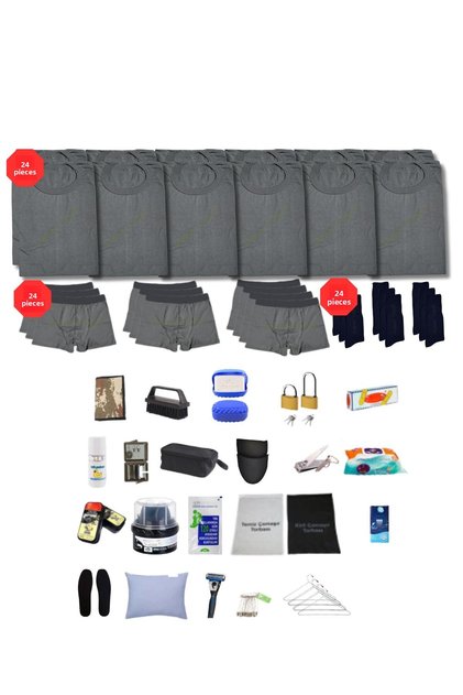 24S Airman Basic (Need) Recruit Soldier Kit Remunerated Military Service Supplies Light Blue Grey