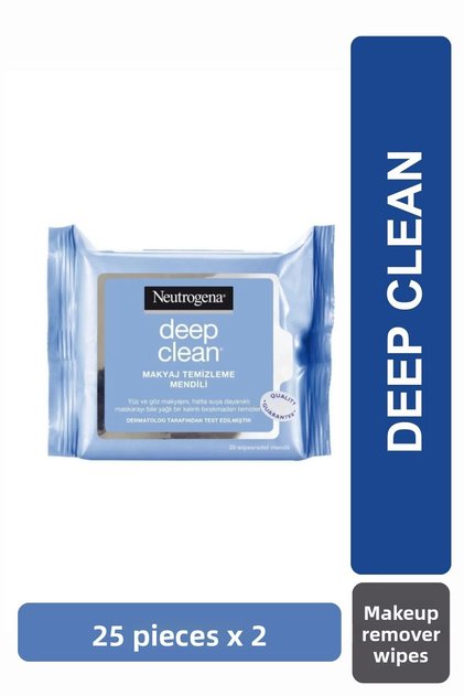 Deep Clean Makeup Removal Wipes 25 Pieces X 2 Pieces