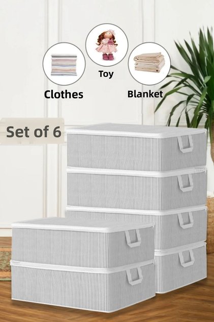 6-Piece Sofa Bed Base Type Clothes Storage Storage - under Base Organizer Storage 50 X 30 X 20 cm