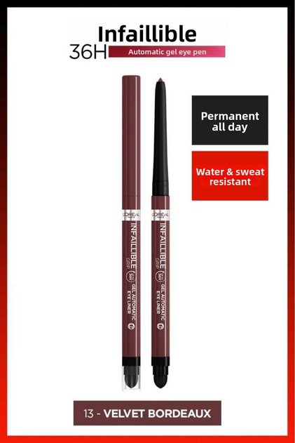 L'Oreal Paris Velvet Bordeaux Automatic Gel Infaillible Eye Liner - 13