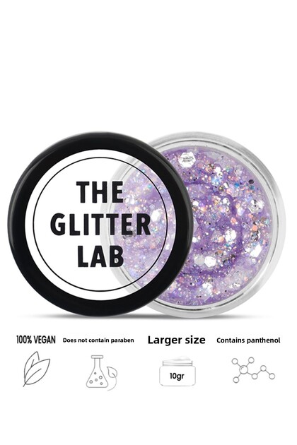 Shiny Form Gel - Orange Lilac Glitter