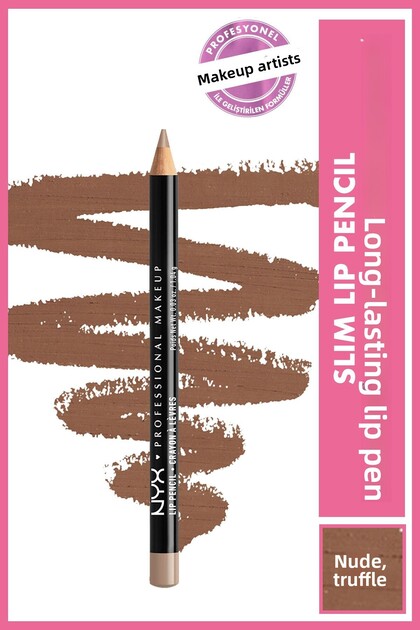 Nude Toned Lip Pencil - Slim Lip Pencil Nude Truffle