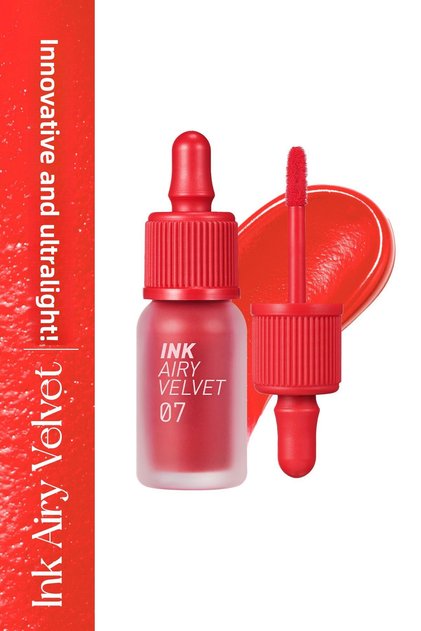 Tint Peripera Ink Airy Velvet with Long-Lasting and Light Formula Velvet Finish (7 Hearts Grapefruit)