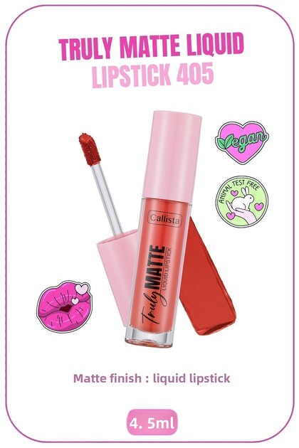 Truly Matte Liquid Lipstick Matte Liquid Lipstick 405 Peachy Queen - Pink
