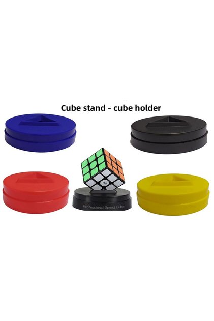 Rubik Cube Stand Intelligence Cube Stand Cube Holder 4 Pieces Set Different Colors Professional Decompression Stand