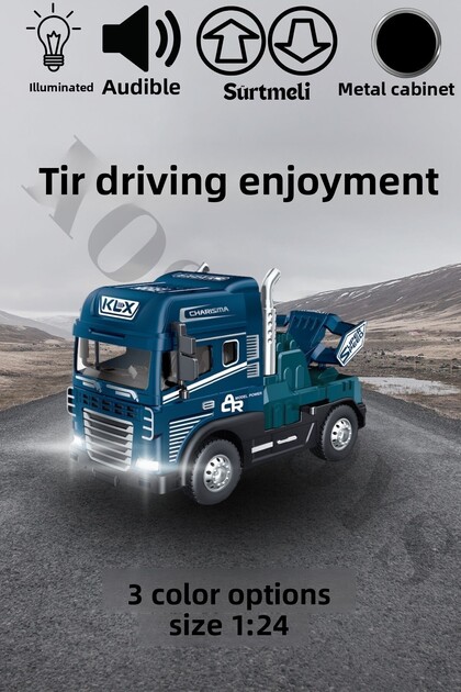 15 cm Metal Die Cast Truck Cabin with lights and music