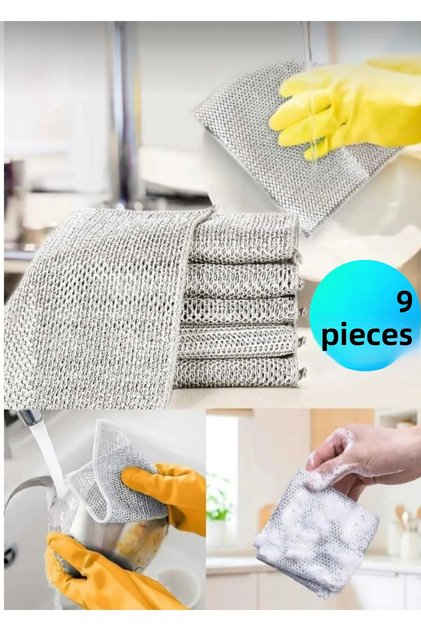 6 Pieces of 20X20 Inox Double-Sided Dishwashing Dirt Rust Stain Remover Cloth