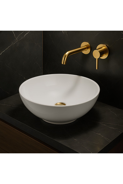 Turavit Toledo Çanak Lavabo Batarya Deliksiz 40 Cm TLD0709