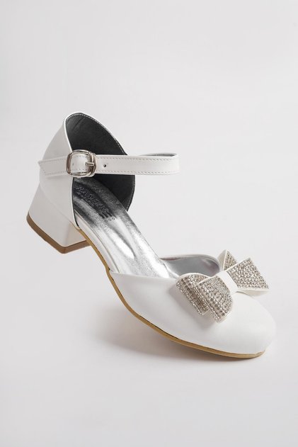 Bow Tie Girl's Evening Dress Shoes