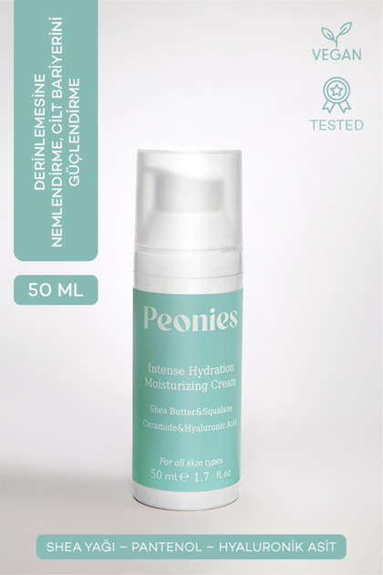 peonies Intense Hydration Nemlendirici Krem | Seramid, Hyaluronik