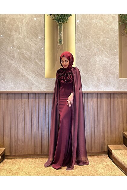 Rose Women's Modest Evening Dress