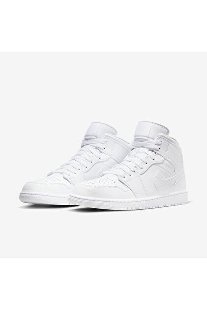 Nike Air Jordan 1 Mid Shoes - White - 554724-136 - Fiyatı, Yorumları