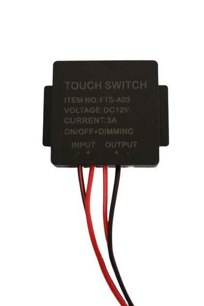 12 Volt 3 Amper Dokunmatik (Touch) Ayna Arkası Sensör Siyah Ayna Lambası Banyo Aynası Mobilya Sensör
