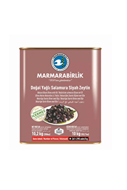 Marmarabirlik Hiper 231-260 Kb L Yağlı Salamura Zeytin 10 Kg