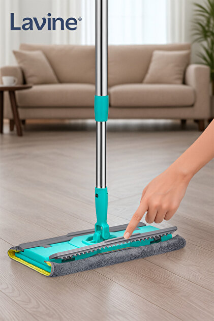 obido Lavine Yengeç Mop Temizlik Seti Mandallı Mop Klipsli %100