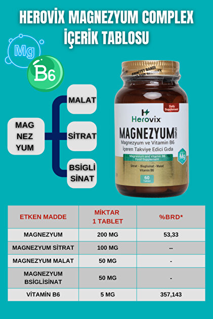 Herovix Sporculara Özel 6'lı Mega Paket (Omega3, Magnezyum