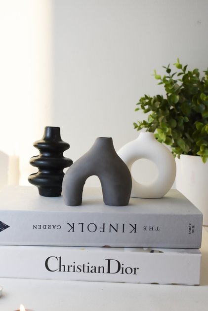 Set de vază decorativă, elegantă, minimă, din 3 piese