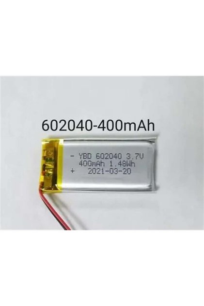 602040 3.7 Volt 400 Mah Lityum Polimer Pil