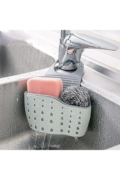 Hanging Sink Organizer for Sponge, Dish Brush, Cleaning Scrubber and Dish Wand