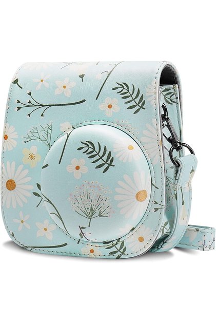 Case for Fujifilm Instax Mini 11/12 Case PU Leather Instant Camera Cover with Adjustable Str