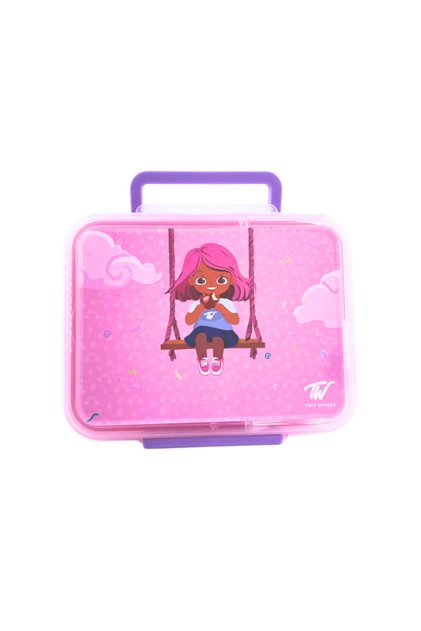 Pink Double Layer Lunch Box