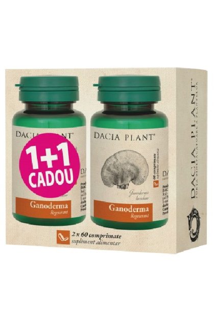 Supliment alimentar Ganoderma, plantă Dacia, 120 de comprimate