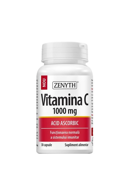 Supliment alimentar cu vitamina C 1000 mg, Zenyth, 30 capsule