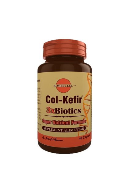 Supliment alimentar Col-Kefir 3xBiotics, Pro Natura, 40 capsule