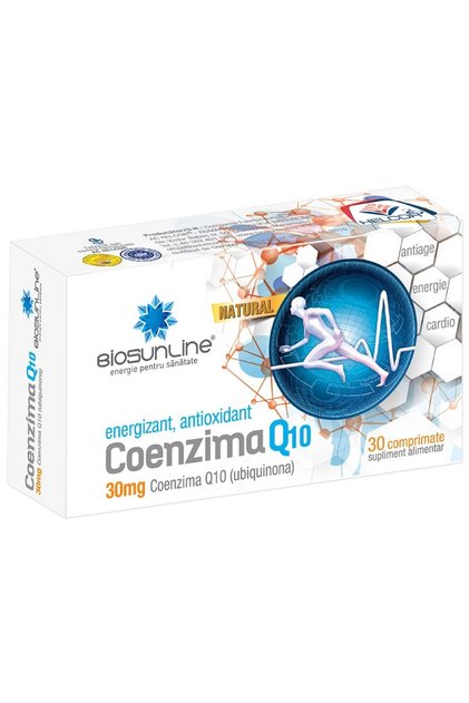 Supliment alimentar Coenzima Q 10, BioSunLine, 30 de comprimate