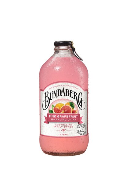 Băutură carbogazoasă cu suc de grapefruit roz, Bundaberg, 375 ml