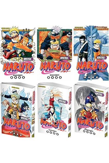 Gerekli Şeyler Yayıncılık Naruto 1-3-4-5-6-7 manga seti (6 kitap