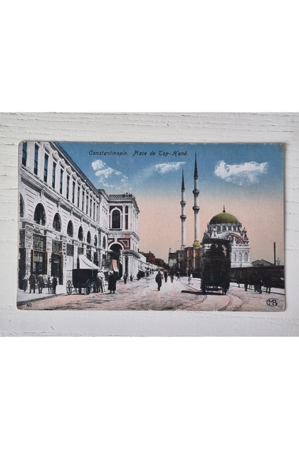 Ottoman Period Tophane Postcard. French with Writing on the Back